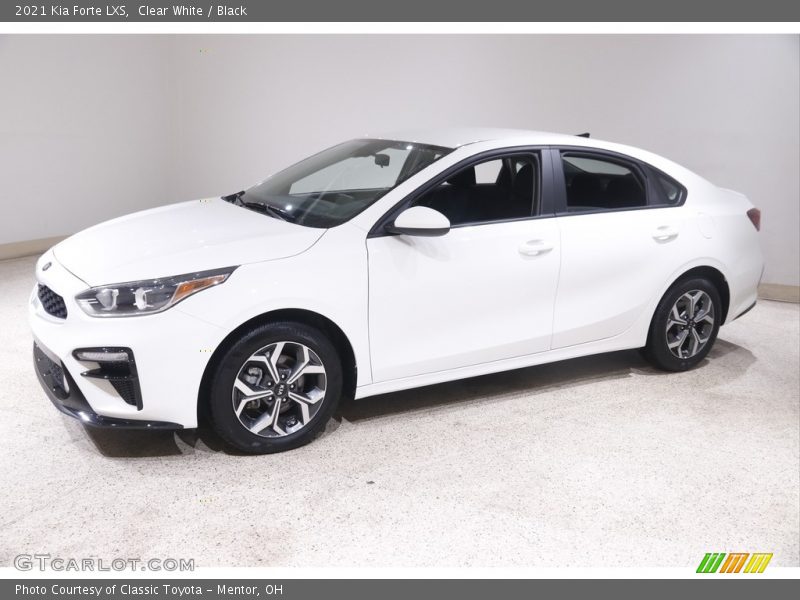 Clear White / Black 2021 Kia Forte LXS