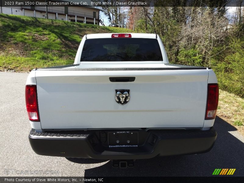 Bright White / Diesel Gray/Black 2023 Ram 1500 Classic Tradesman Crew Cab