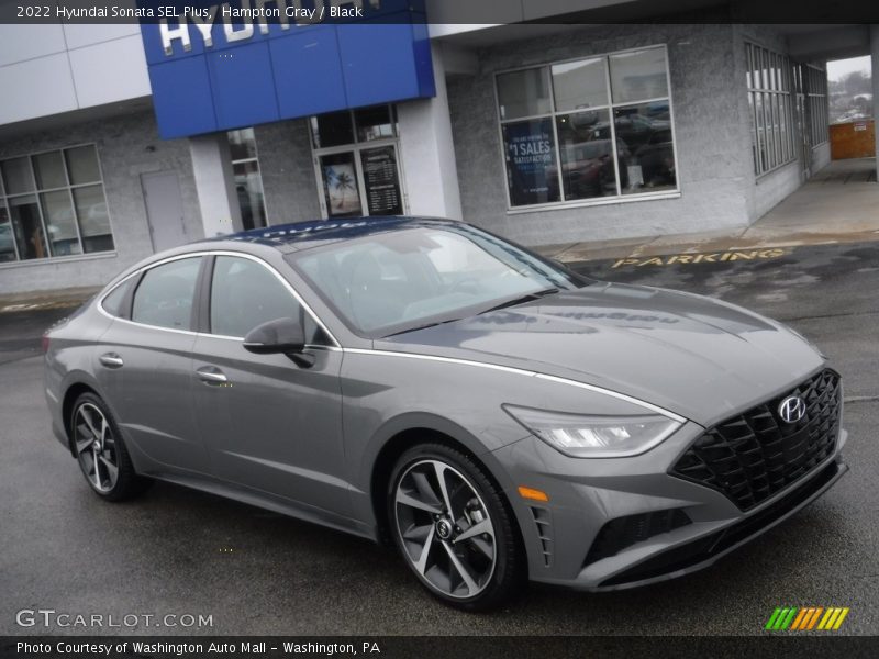 Hampton Gray / Black 2022 Hyundai Sonata SEL Plus