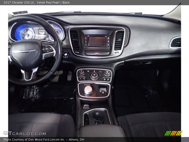 Velvet Red Pearl / Black 2017 Chrysler 200 LX