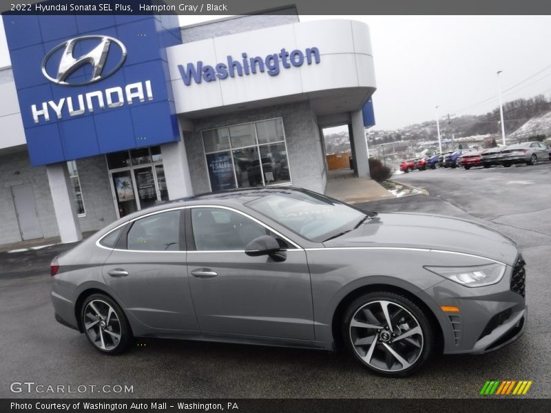 Hampton Gray / Black 2022 Hyundai Sonata SEL Plus