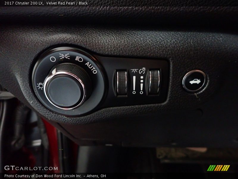 Velvet Red Pearl / Black 2017 Chrysler 200 LX