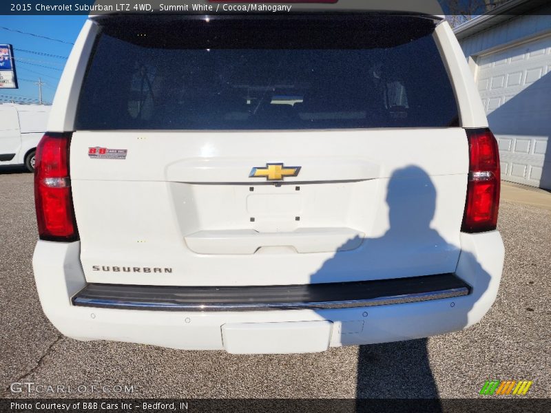 Summit White / Cocoa/Mahogany 2015 Chevrolet Suburban LTZ 4WD