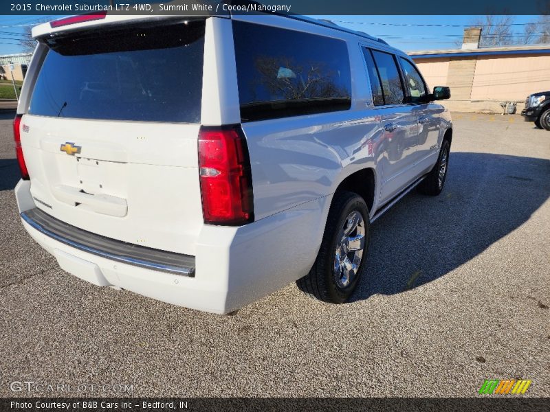 Summit White / Cocoa/Mahogany 2015 Chevrolet Suburban LTZ 4WD