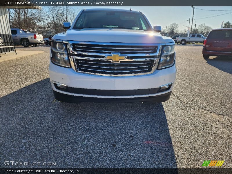 Summit White / Cocoa/Mahogany 2015 Chevrolet Suburban LTZ 4WD