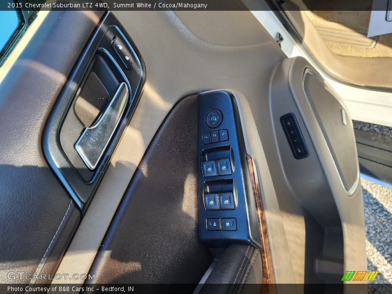 Summit White / Cocoa/Mahogany 2015 Chevrolet Suburban LTZ 4WD