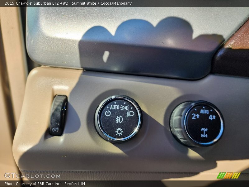 Summit White / Cocoa/Mahogany 2015 Chevrolet Suburban LTZ 4WD