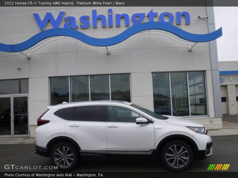 Platinum White Pearl / Black 2022 Honda CR-V Touring AWD Hybrid