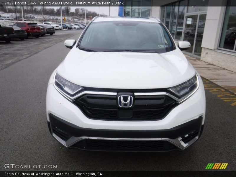 Platinum White Pearl / Black 2022 Honda CR-V Touring AWD Hybrid