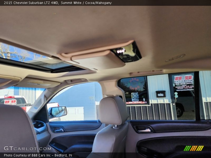 Summit White / Cocoa/Mahogany 2015 Chevrolet Suburban LTZ 4WD