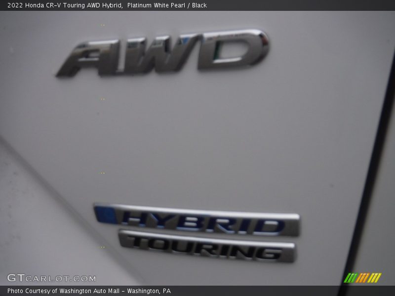 Platinum White Pearl / Black 2022 Honda CR-V Touring AWD Hybrid