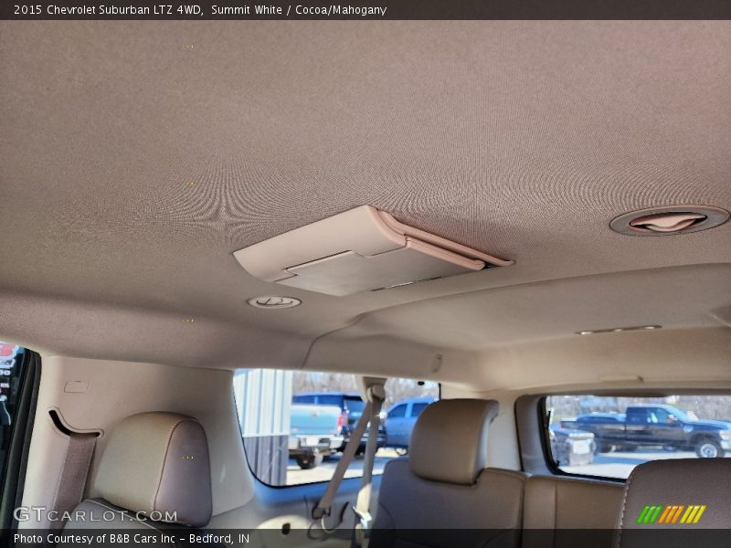 Summit White / Cocoa/Mahogany 2015 Chevrolet Suburban LTZ 4WD