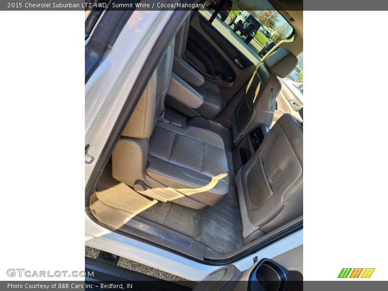 Summit White / Cocoa/Mahogany 2015 Chevrolet Suburban LTZ 4WD
