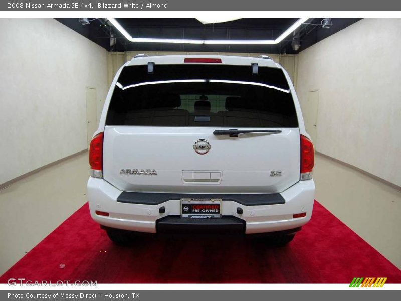 Blizzard White / Almond 2008 Nissan Armada SE 4x4
