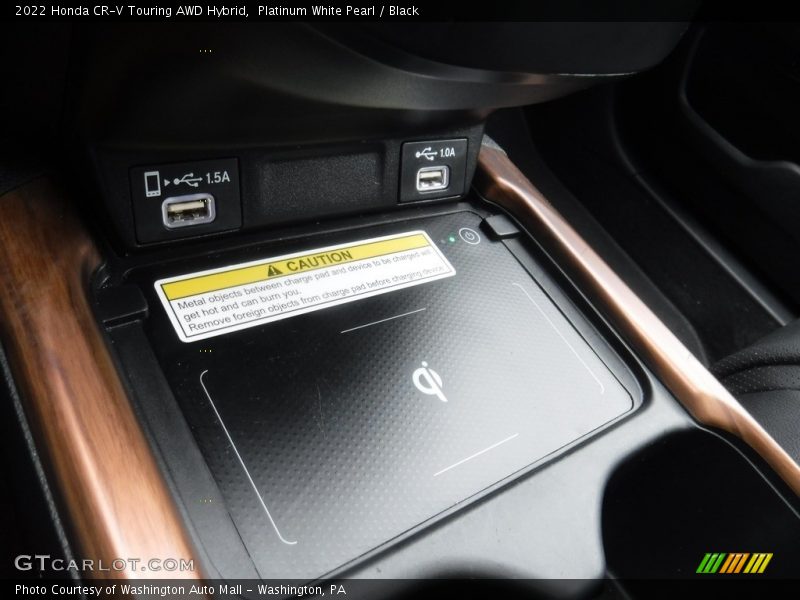 Platinum White Pearl / Black 2022 Honda CR-V Touring AWD Hybrid