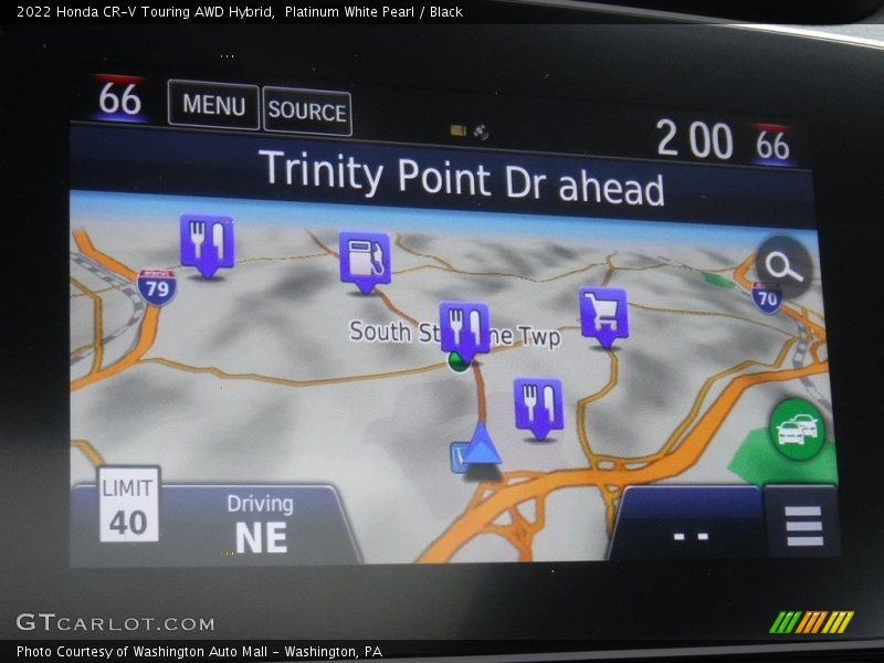 Platinum White Pearl / Black 2022 Honda CR-V Touring AWD Hybrid