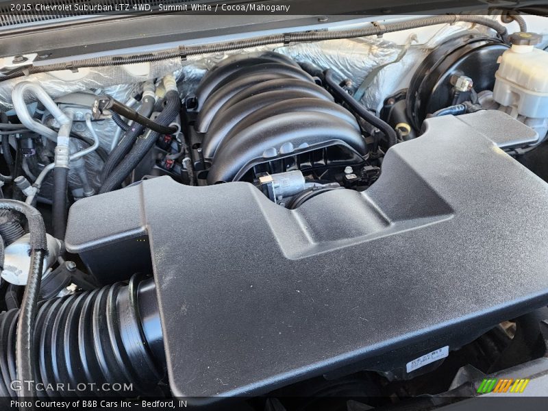 Summit White / Cocoa/Mahogany 2015 Chevrolet Suburban LTZ 4WD