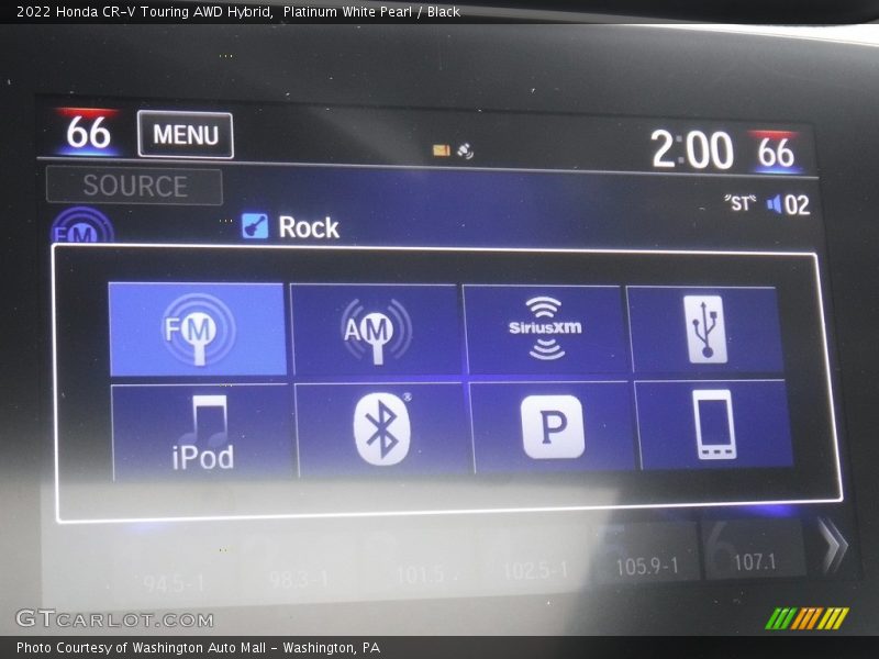 Platinum White Pearl / Black 2022 Honda CR-V Touring AWD Hybrid