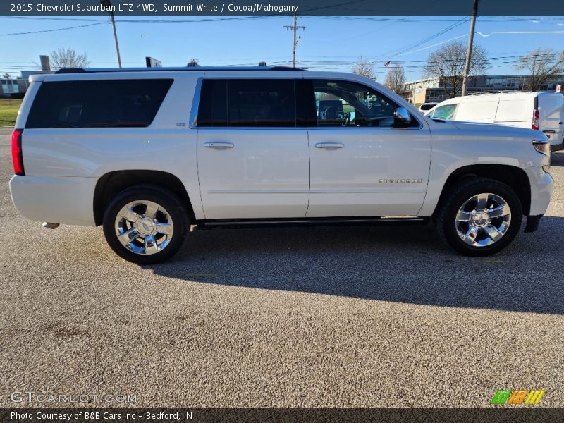 Summit White / Cocoa/Mahogany 2015 Chevrolet Suburban LTZ 4WD