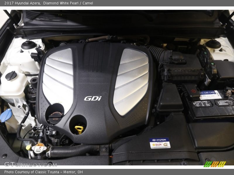  2017 Azera  Engine - 3.3 Liter GDI DOHC 24-Valve D-CVVT V6