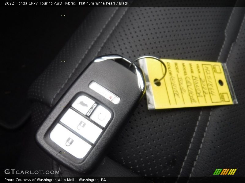 Platinum White Pearl / Black 2022 Honda CR-V Touring AWD Hybrid