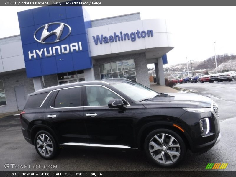 Becketts Black / Beige 2021 Hyundai Palisade SEL AWD