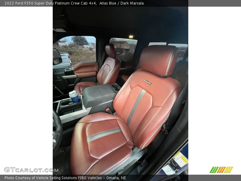 Atlas Blue / Dark Marsala 2022 Ford F350 Super Duty Platinum Crew Cab 4x4