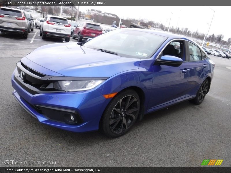 Front 3/4 View of 2020 Civic Sport Sedan