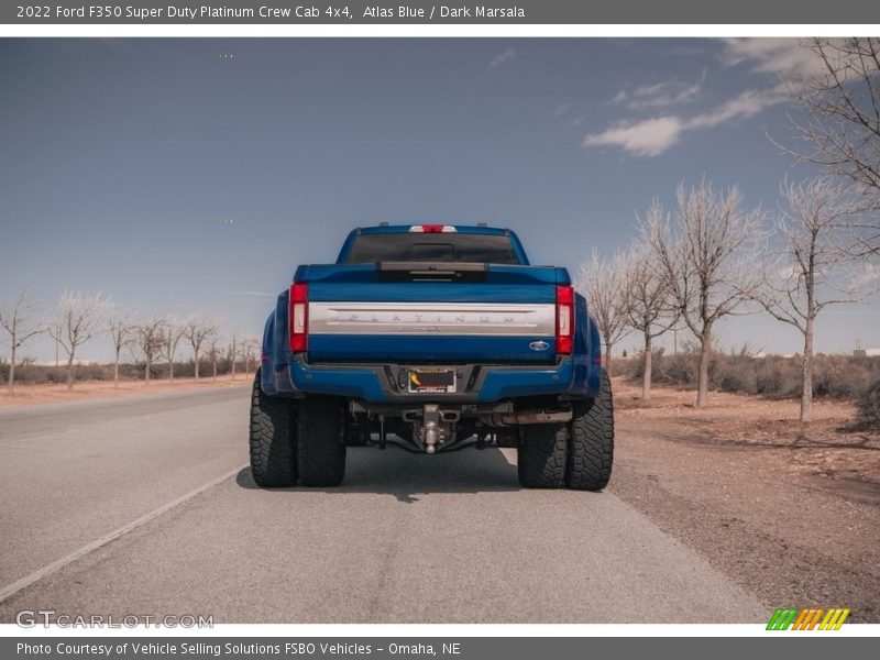 Atlas Blue / Dark Marsala 2022 Ford F350 Super Duty Platinum Crew Cab 4x4