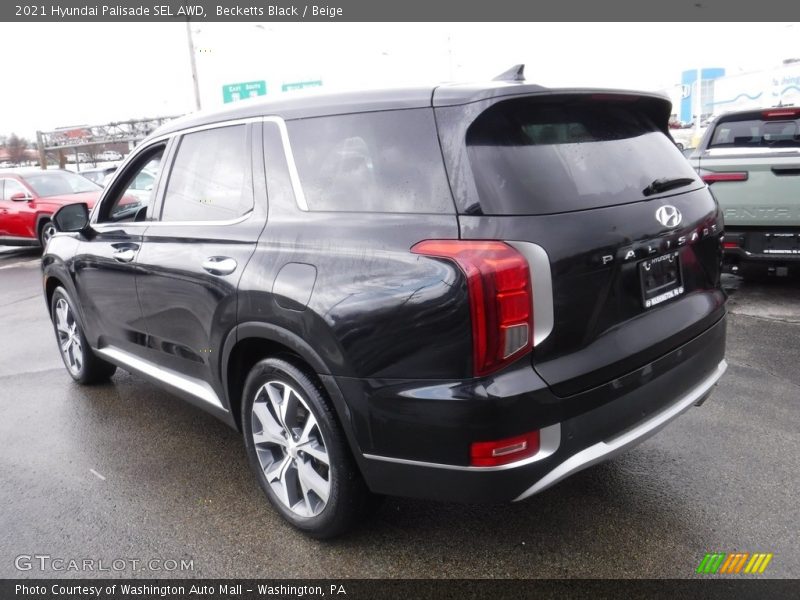 Becketts Black / Beige 2021 Hyundai Palisade SEL AWD