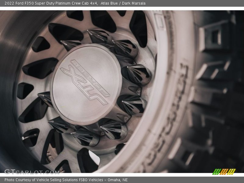 Atlas Blue / Dark Marsala 2022 Ford F350 Super Duty Platinum Crew Cab 4x4
