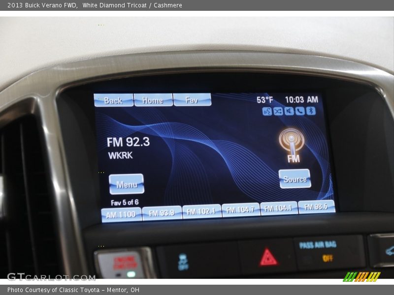 White Diamond Tricoat / Cashmere 2013 Buick Verano FWD