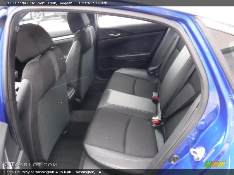 Aegean Blue Metallic / Black 2020 Honda Civic Sport Sedan