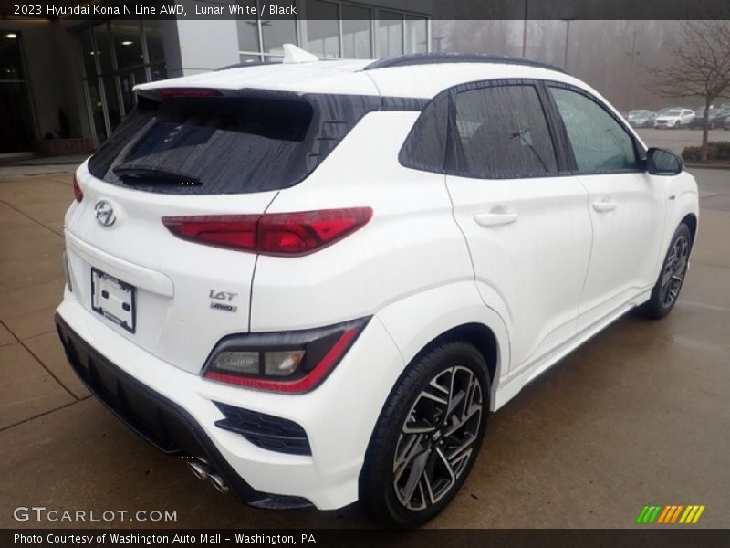 Lunar White / Black 2023 Hyundai Kona N Line AWD