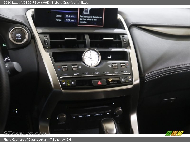 Controls of 2020 NX 300 F Sport AWD