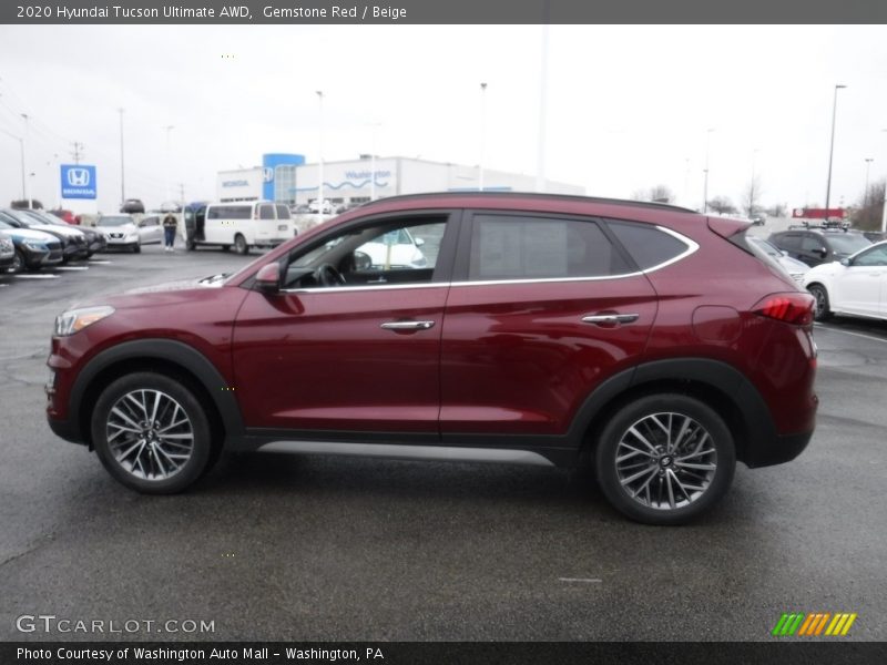Gemstone Red / Beige 2020 Hyundai Tucson Ultimate AWD