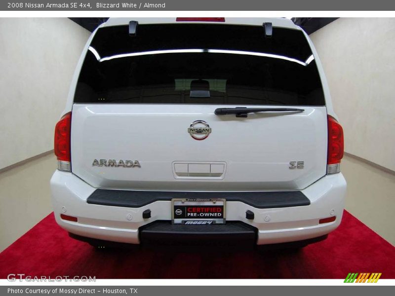 Blizzard White / Almond 2008 Nissan Armada SE 4x4