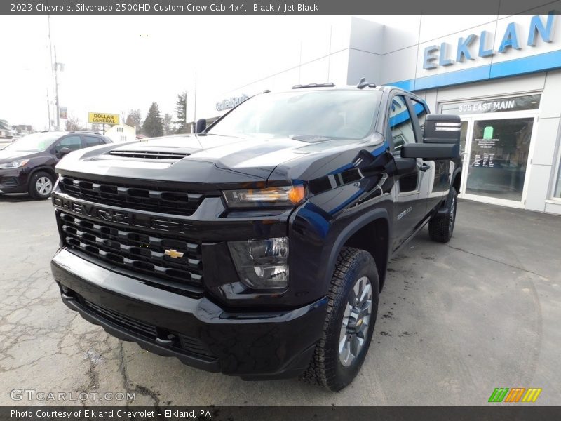Black / Jet Black 2023 Chevrolet Silverado 2500HD Custom Crew Cab 4x4