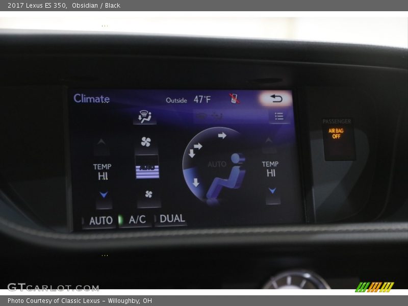 Obsidian / Black 2017 Lexus ES 350