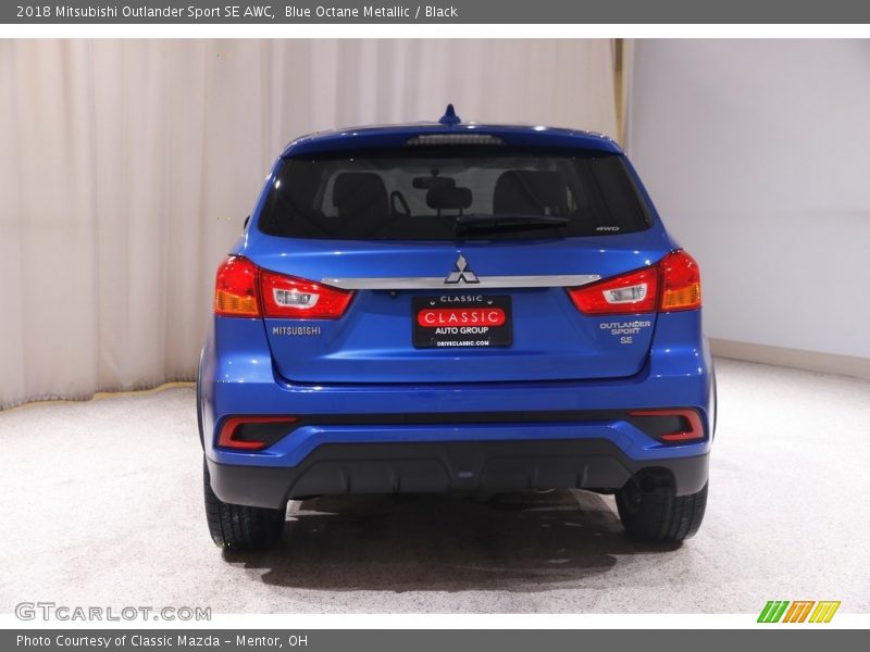 Blue Octane Metallic / Black 2018 Mitsubishi Outlander Sport SE AWC