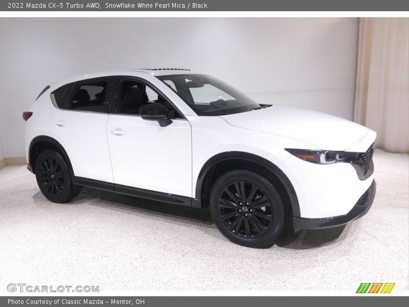 Snowflake White Pearl Mica / Black 2022 Mazda CX-5 Turbo AWD