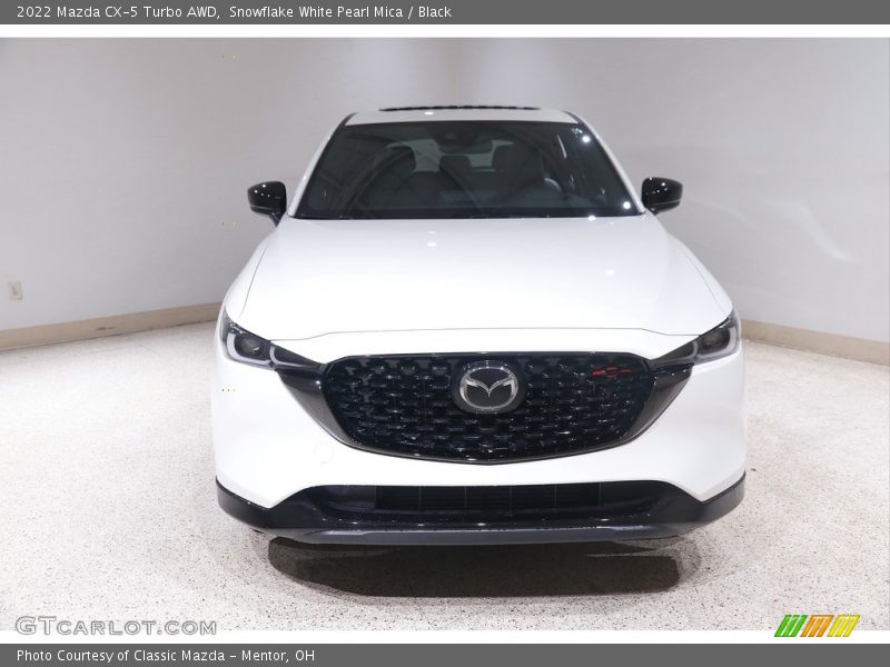 Snowflake White Pearl Mica / Black 2022 Mazda CX-5 Turbo AWD
