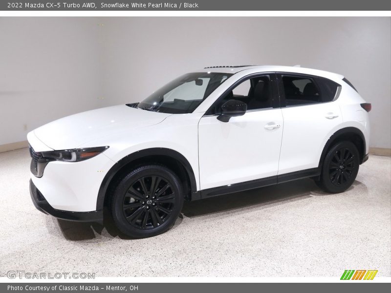 Snowflake White Pearl Mica / Black 2022 Mazda CX-5 Turbo AWD