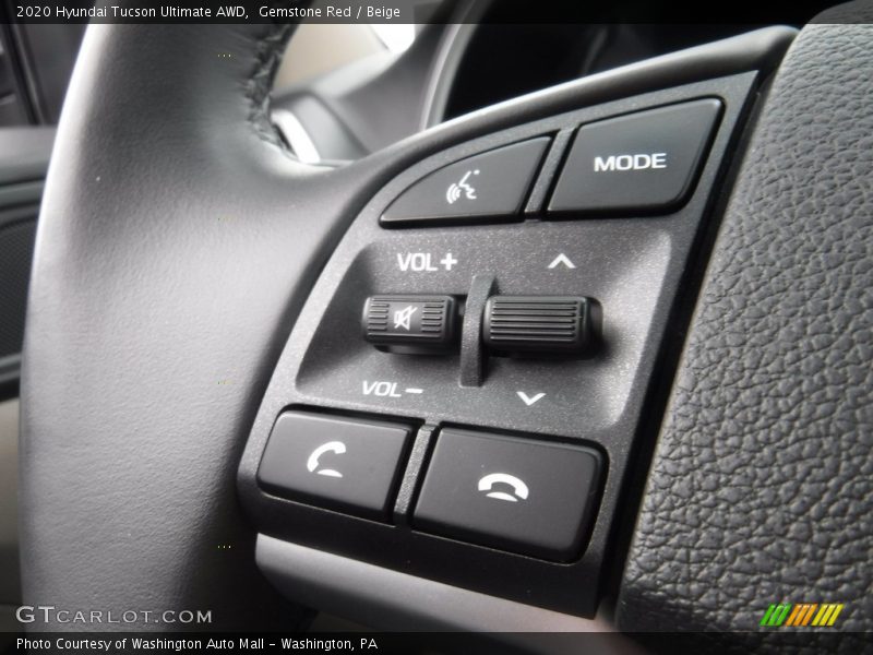 Gemstone Red / Beige 2020 Hyundai Tucson Ultimate AWD