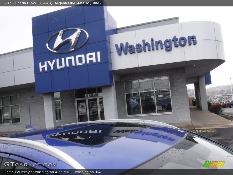Aegean Blue Metallic / Black 2020 Honda HR-V EX AWD