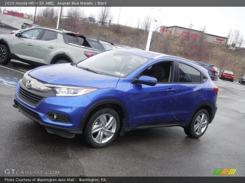 Aegean Blue Metallic / Black 2020 Honda HR-V EX AWD