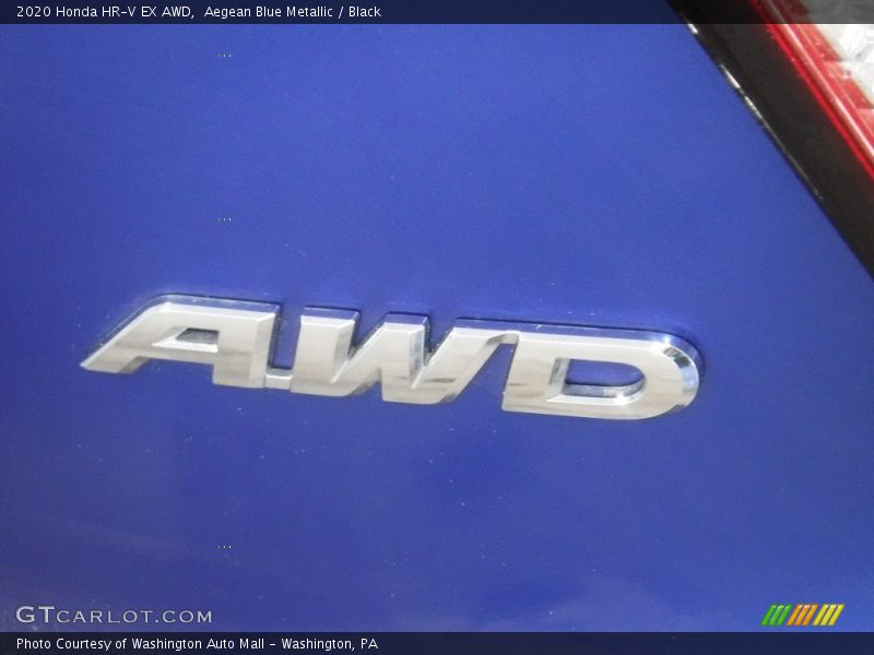 Aegean Blue Metallic / Black 2020 Honda HR-V EX AWD