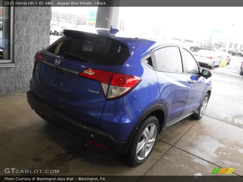 Aegean Blue Metallic / Black 2020 Honda HR-V EX AWD