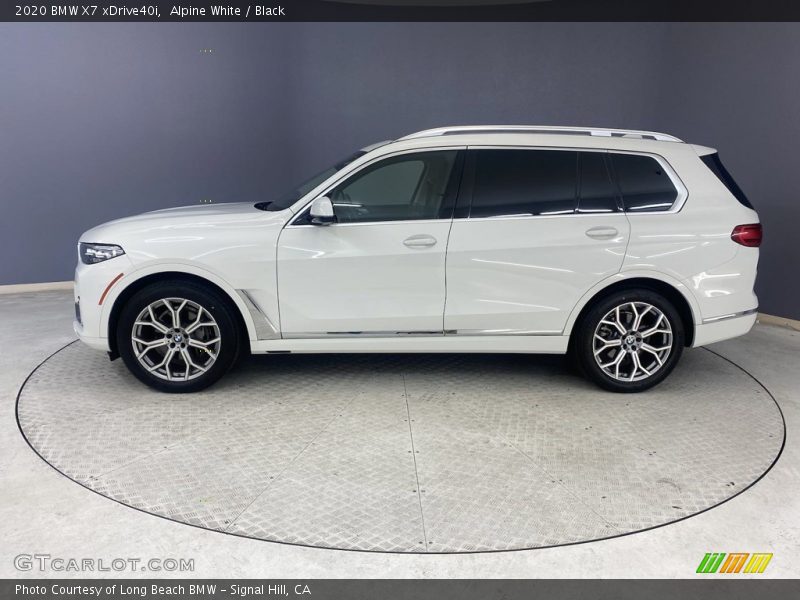 Alpine White / Black 2020 BMW X7 xDrive40i