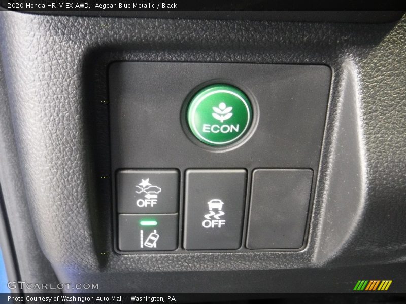 Aegean Blue Metallic / Black 2020 Honda HR-V EX AWD